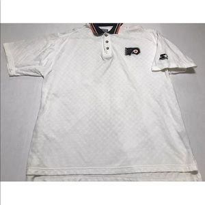 Vintage 90s Starter Philadelphia Flyers Logo Polo
